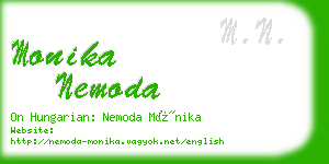 monika nemoda business card